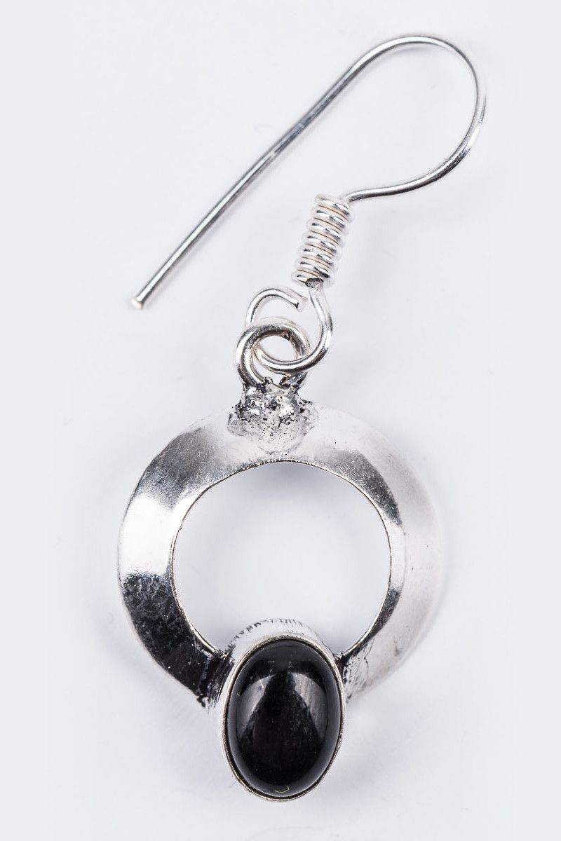 Серьги с камнем Бенарес