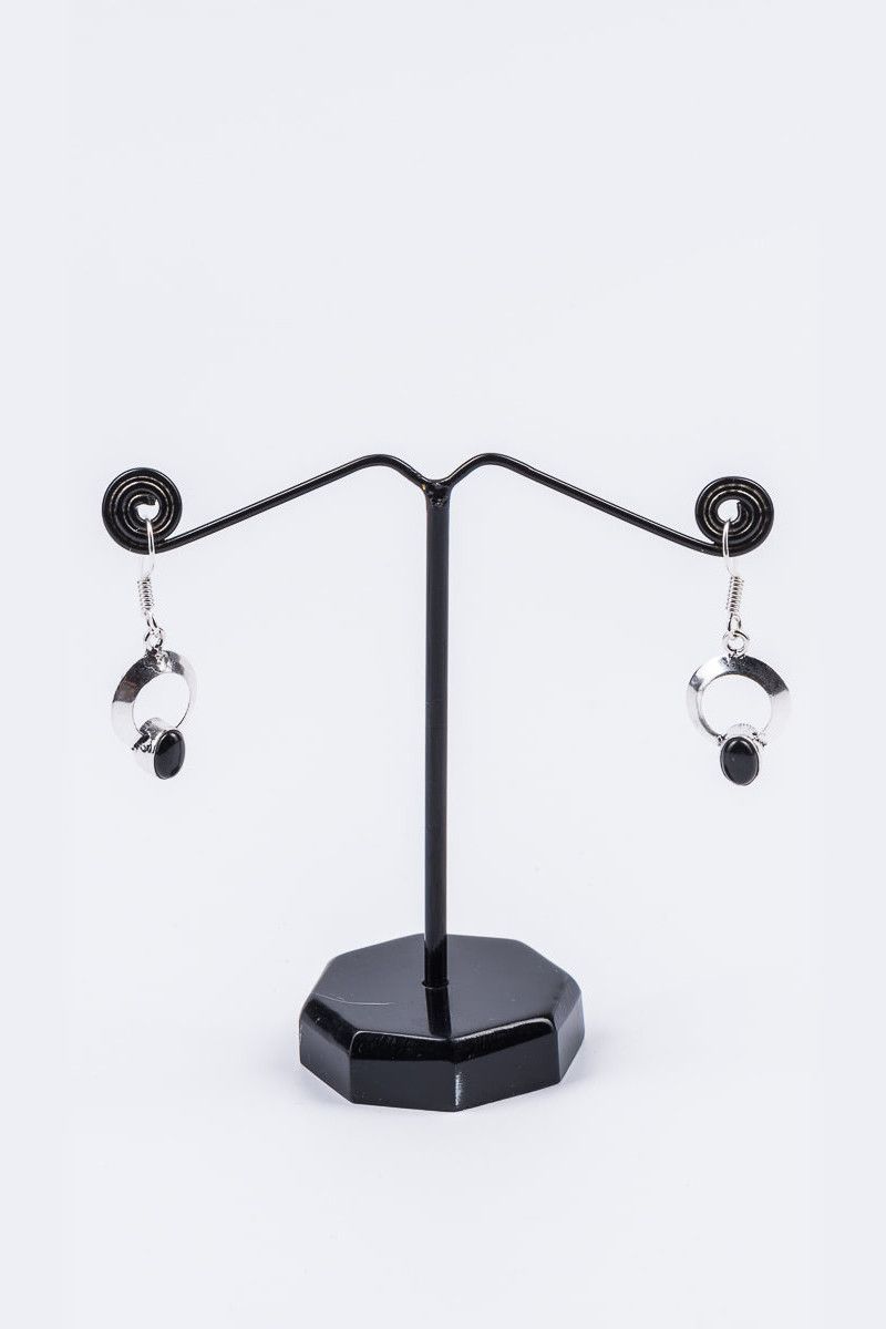 Серьги с камнем Бенарес