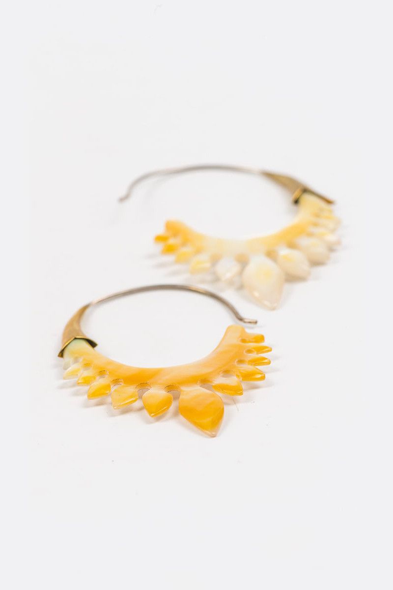 Серьги полумесяц Белый курган