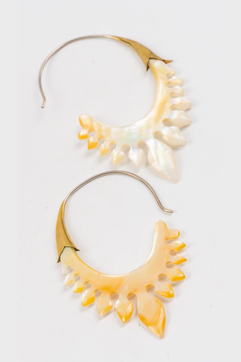 Серьги полумесяц Белый курган