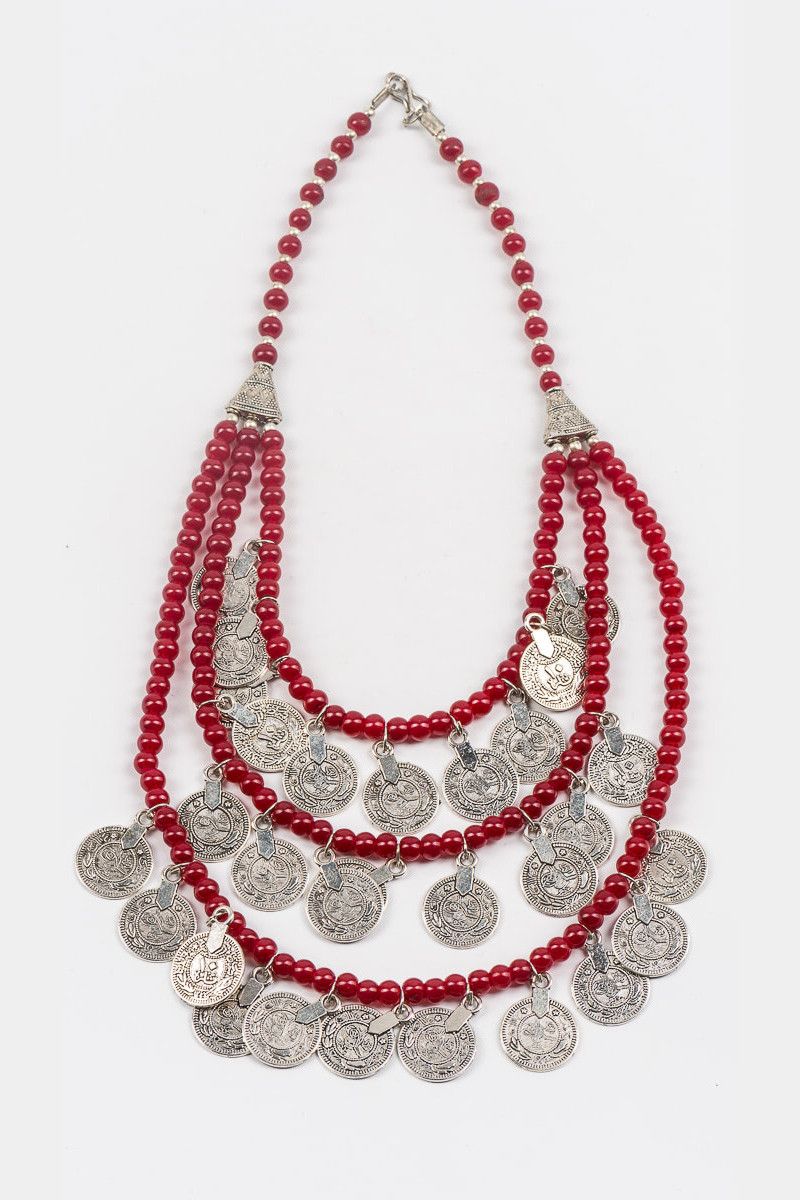 Бусы с монетами Искушение серебром