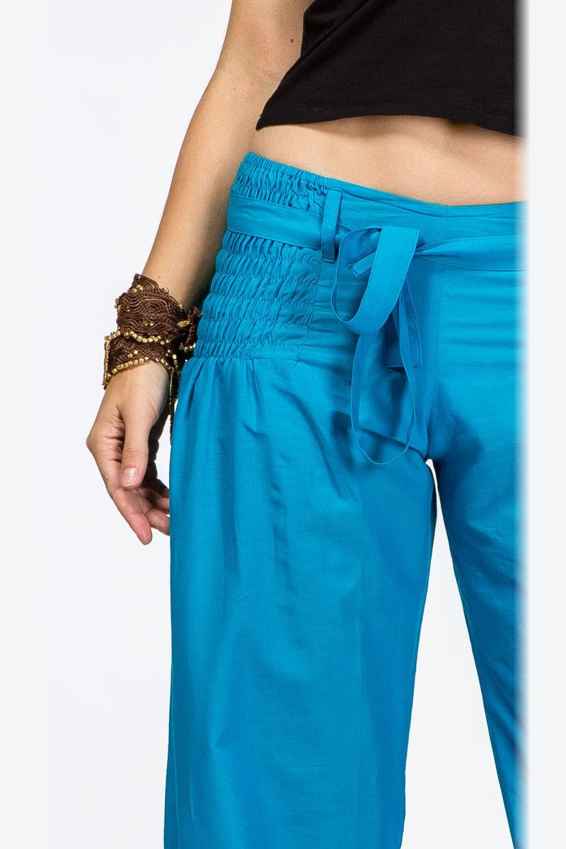 Голубые штаны на завязках Карамбола