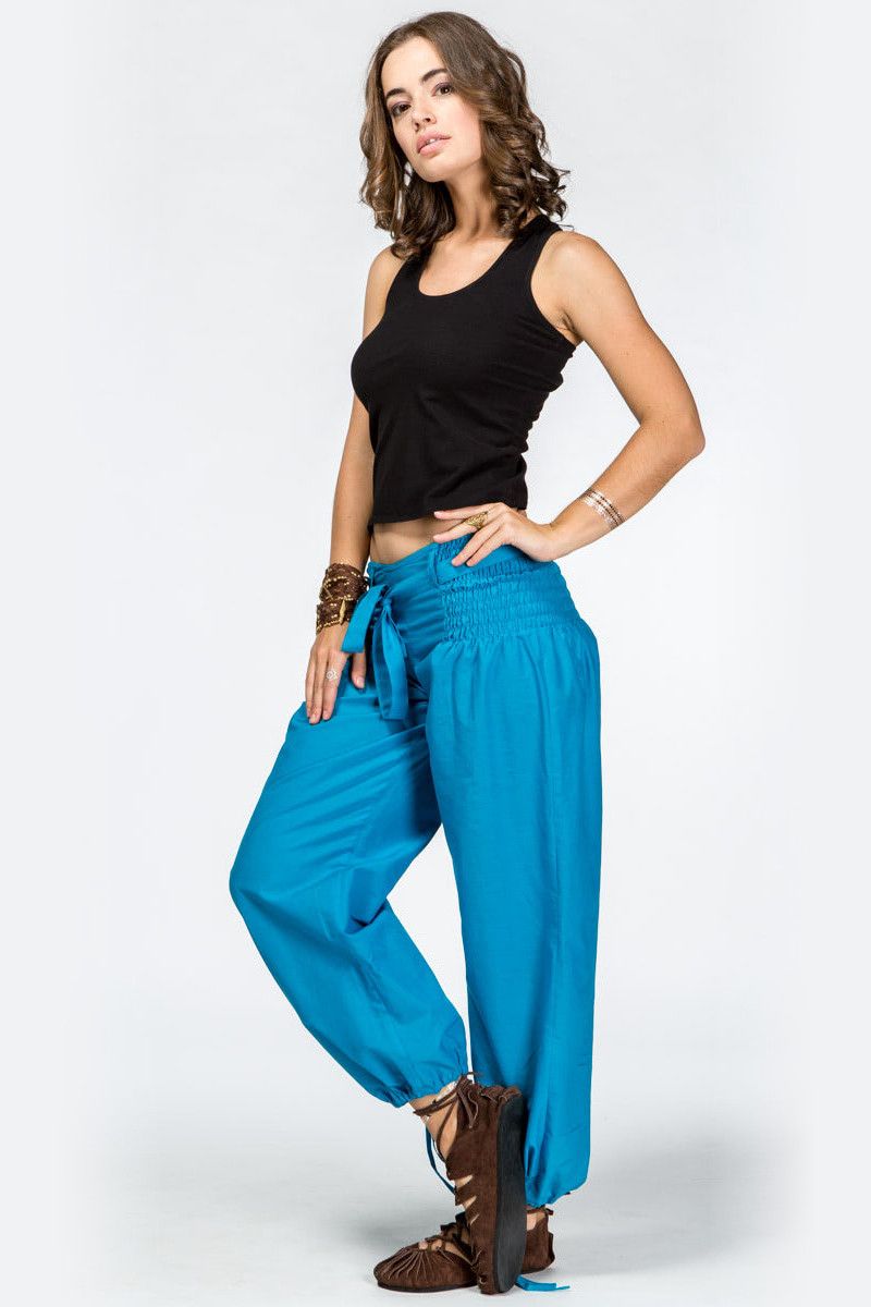 Голубые штаны на завязках Карамбола