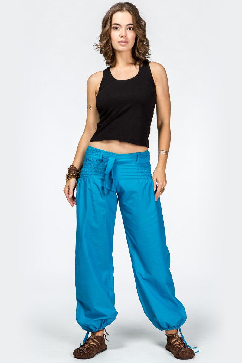 Голубые штаны на завязках Карамбола