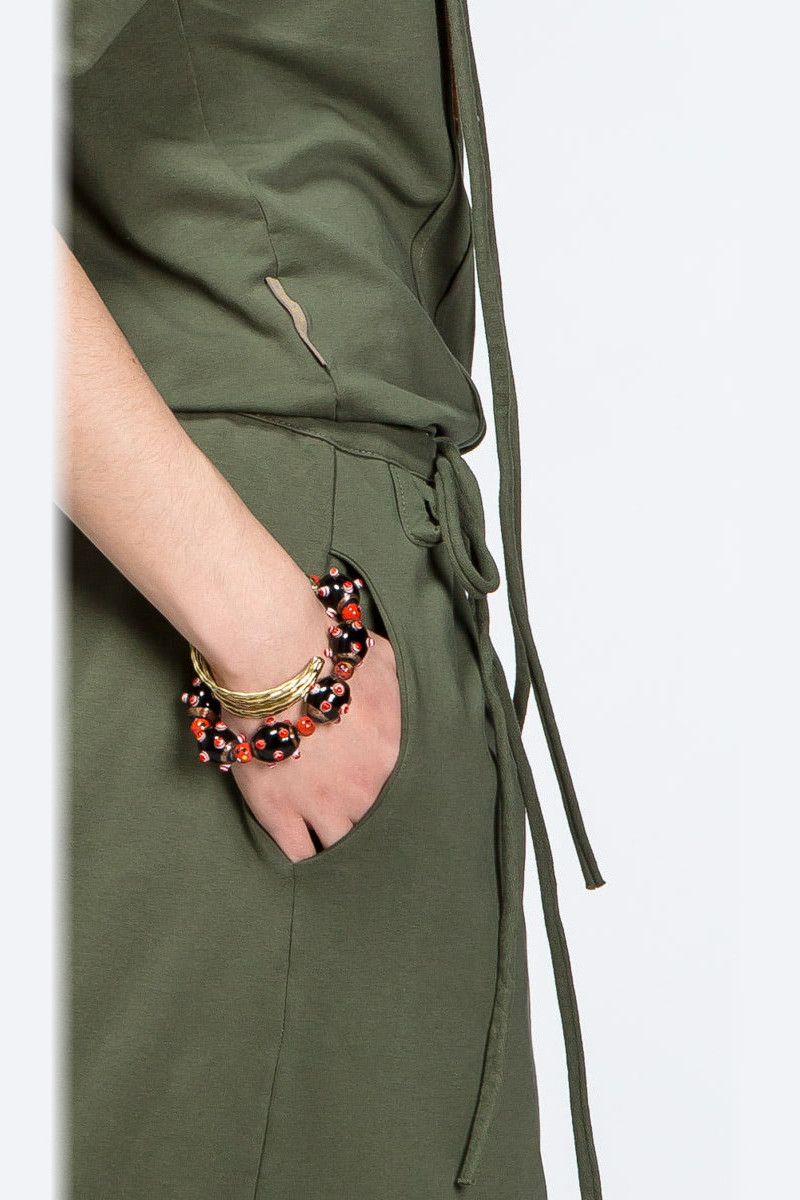 Авторское платье с капюшоном Энель