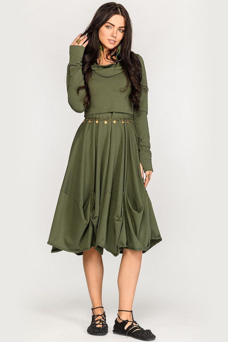 Серьга перьевая Хамелеон