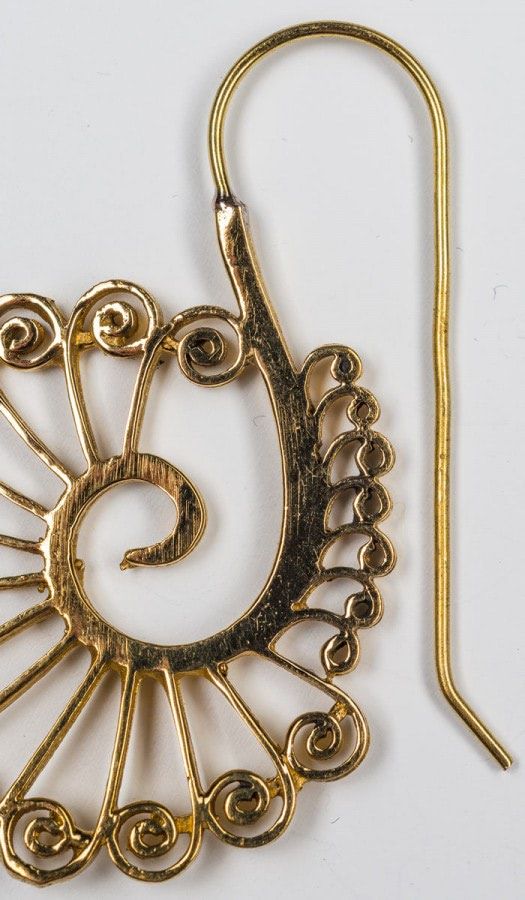 Серьги латунные Синдарам