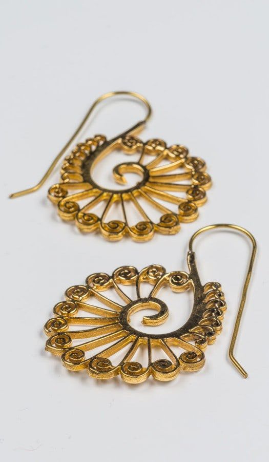 Серьги латунные Синдарам