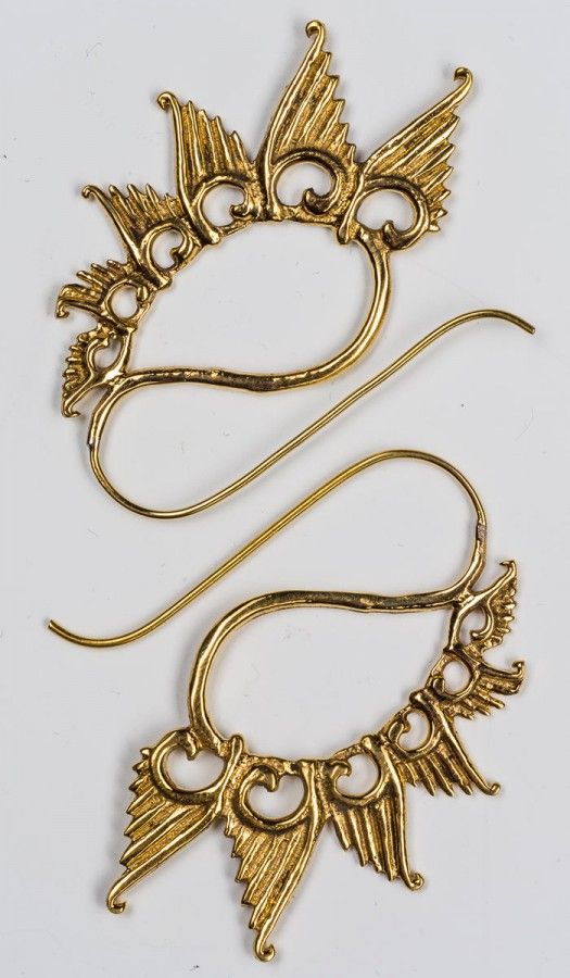 Серьги латунные Ямала