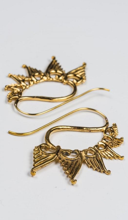 Серьги латунные Ямала