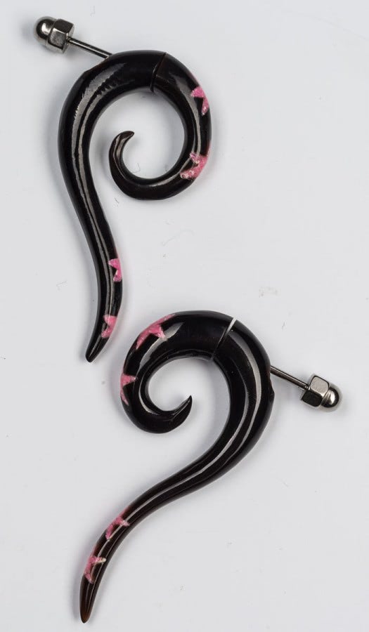 Этнические серьги Пара лотосов