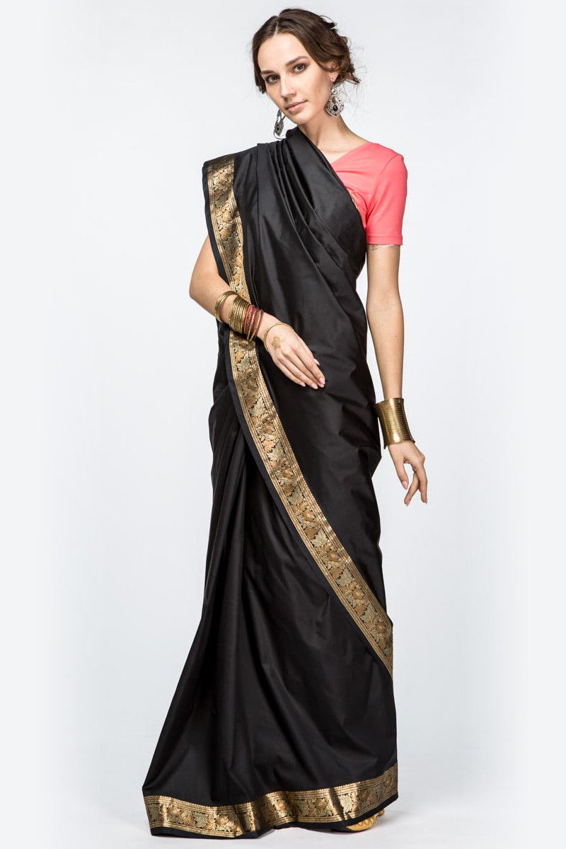 Сари черное Медхаса