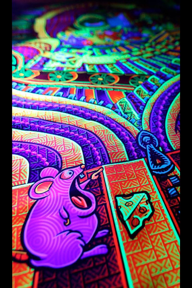 Флуоресцентное светящееся полотно «Дирижер сознания»