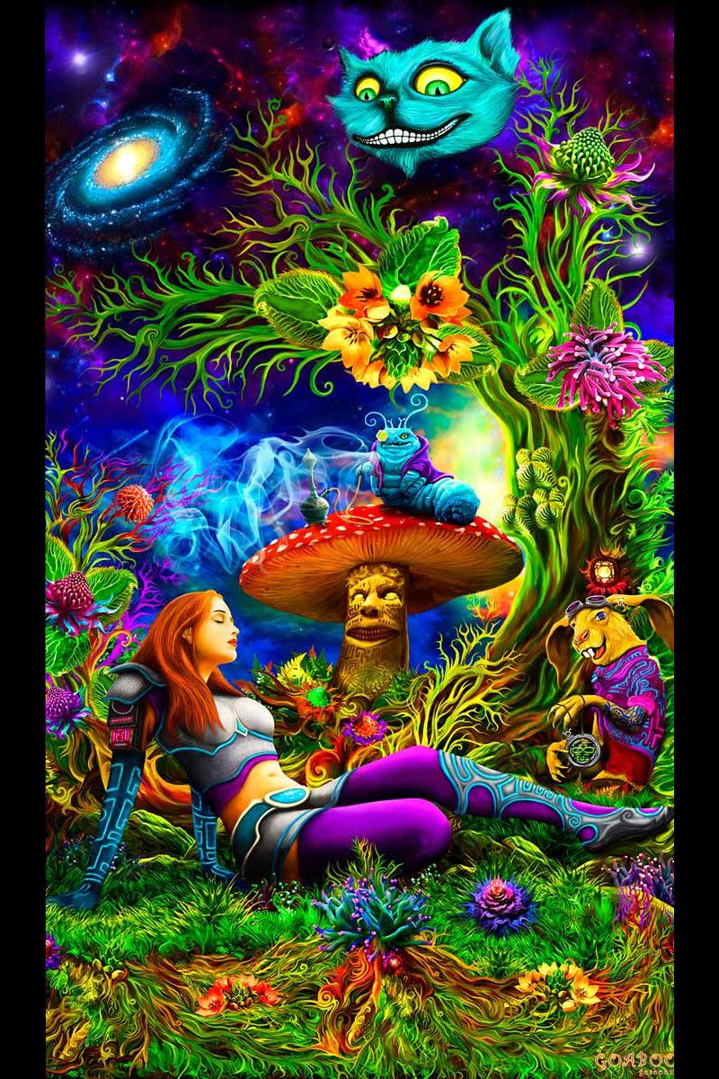 Флюрное транс полотно «Alice Psy»