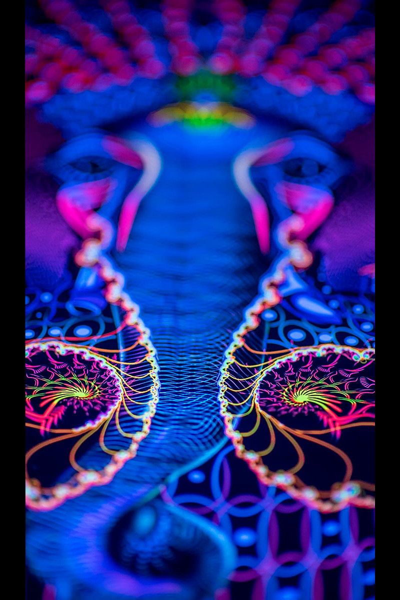 Настенный гобелен с психоделическим принтом «Ganesha»