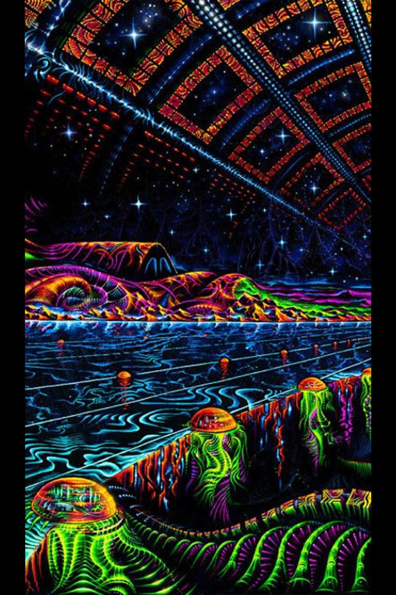 Флуоресцентный космический фон «Terraforming»