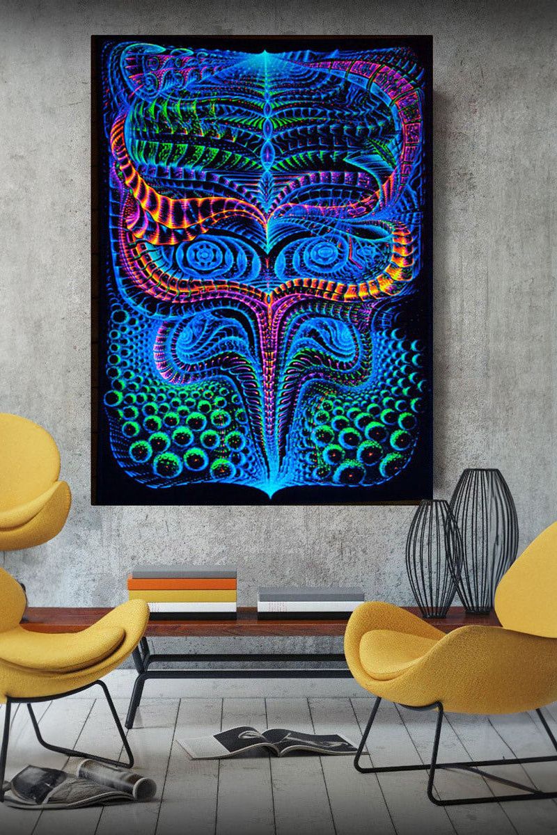 Визионерский психоделический гобелен «BasicBioLogic»