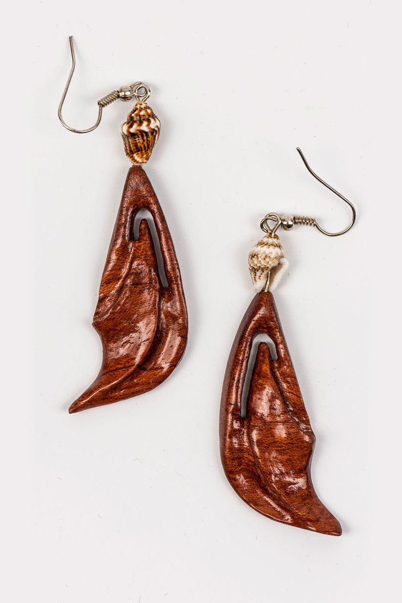 Этнические серьги Ракушки