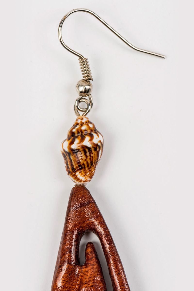 Этнические серьги Ракушки