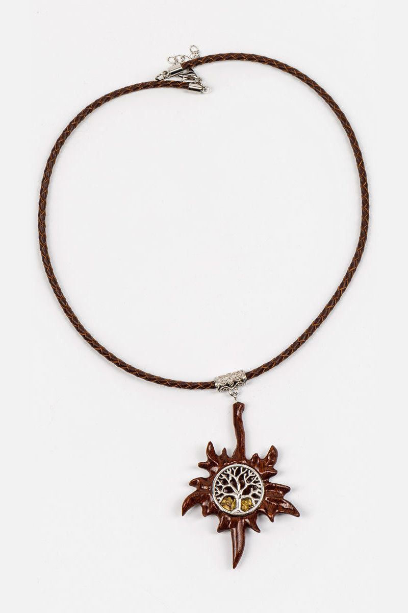 Авторский кулон Клен