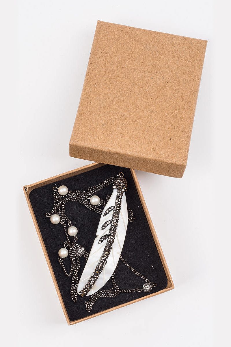 Длинная подвеска Перо