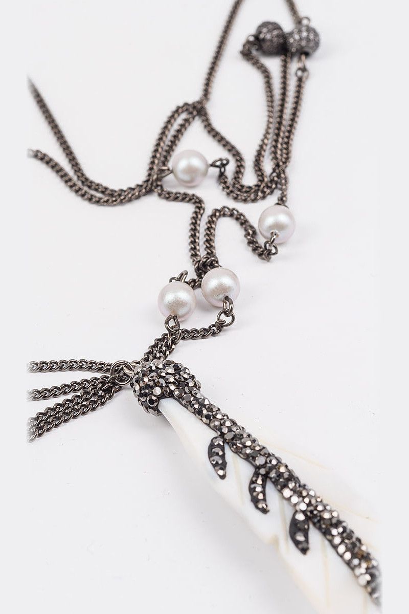 Длинная подвеска Перо