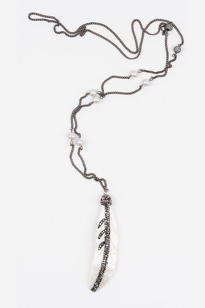 Длинная подвеска Перо