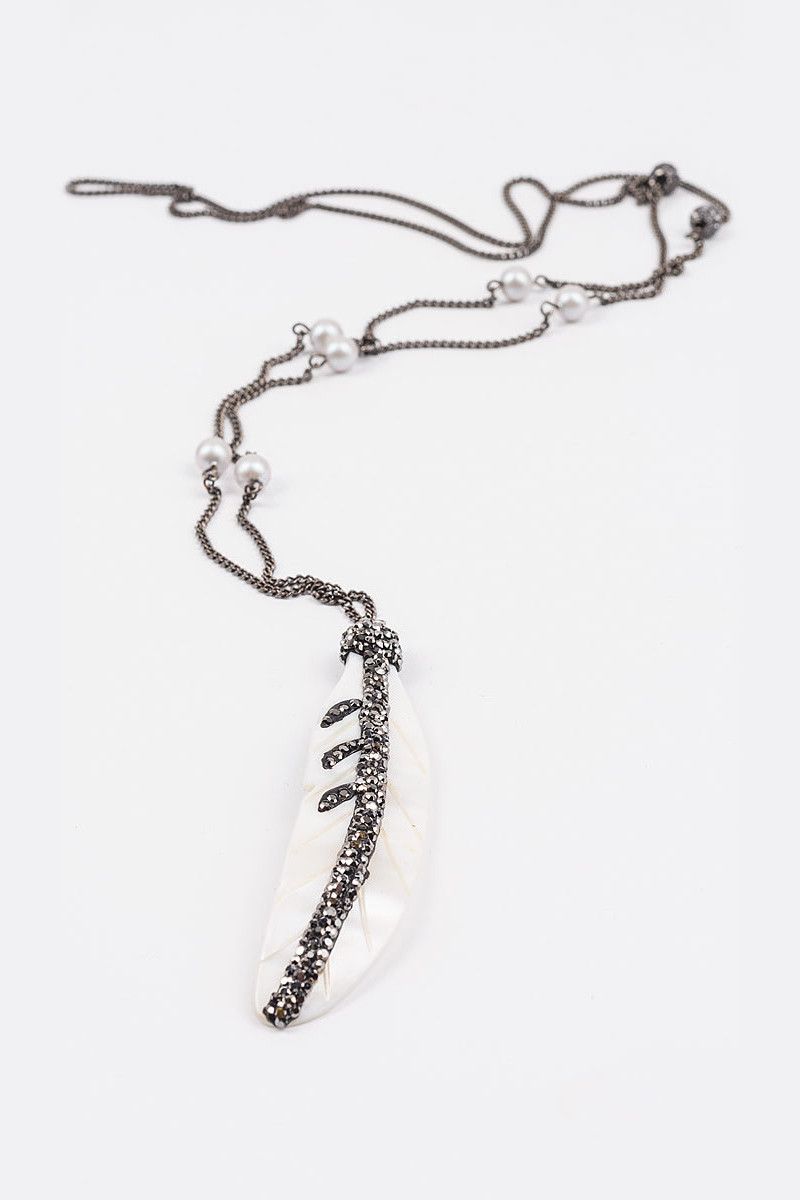 Длинная подвеска Перо