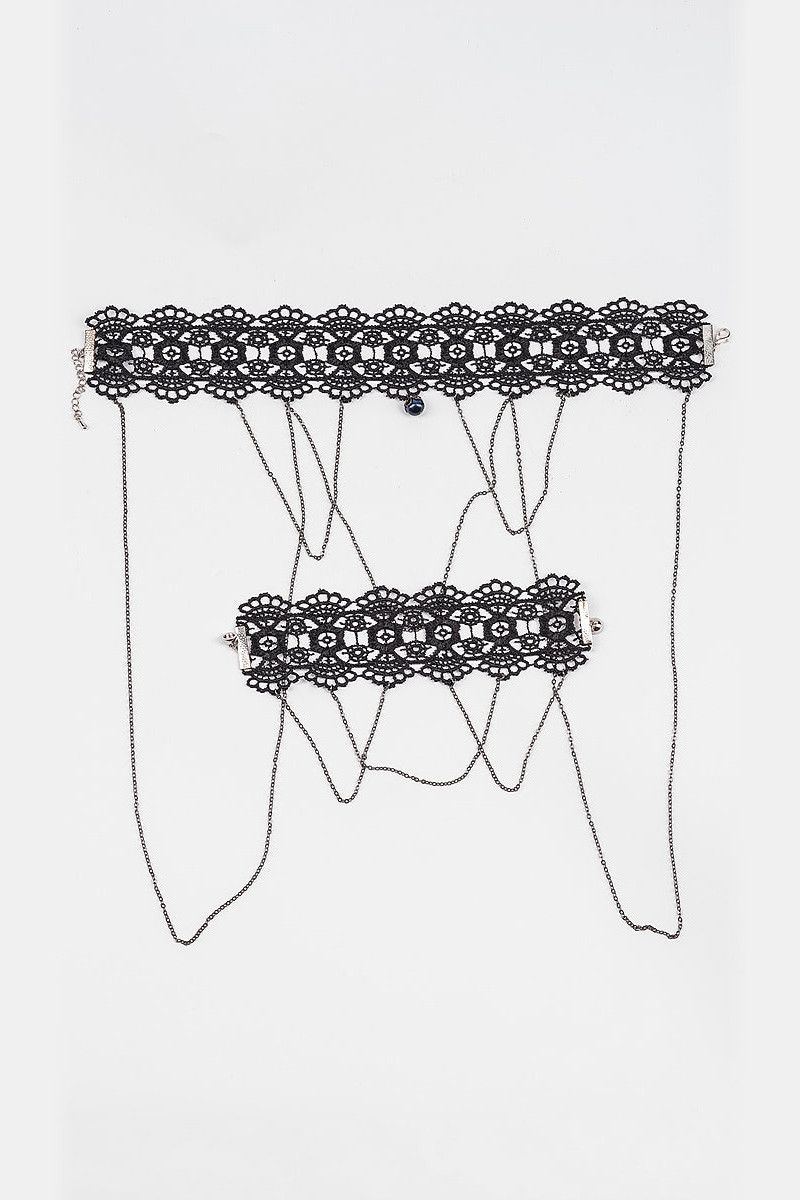 Комплект Черное кружево