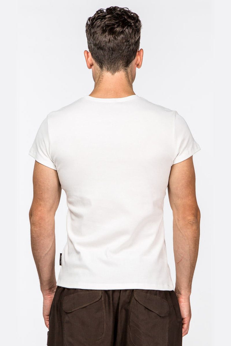 Однотонная белая футболка Винда