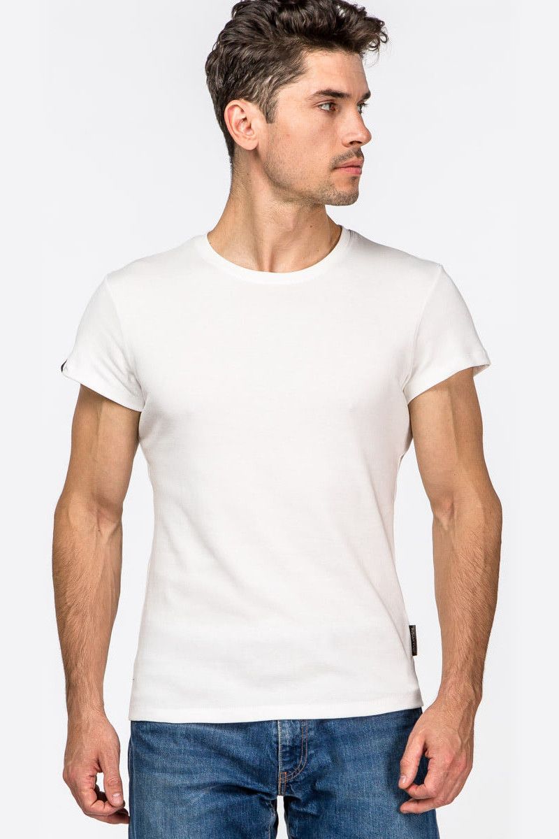 Однотонная белая футболка Винда