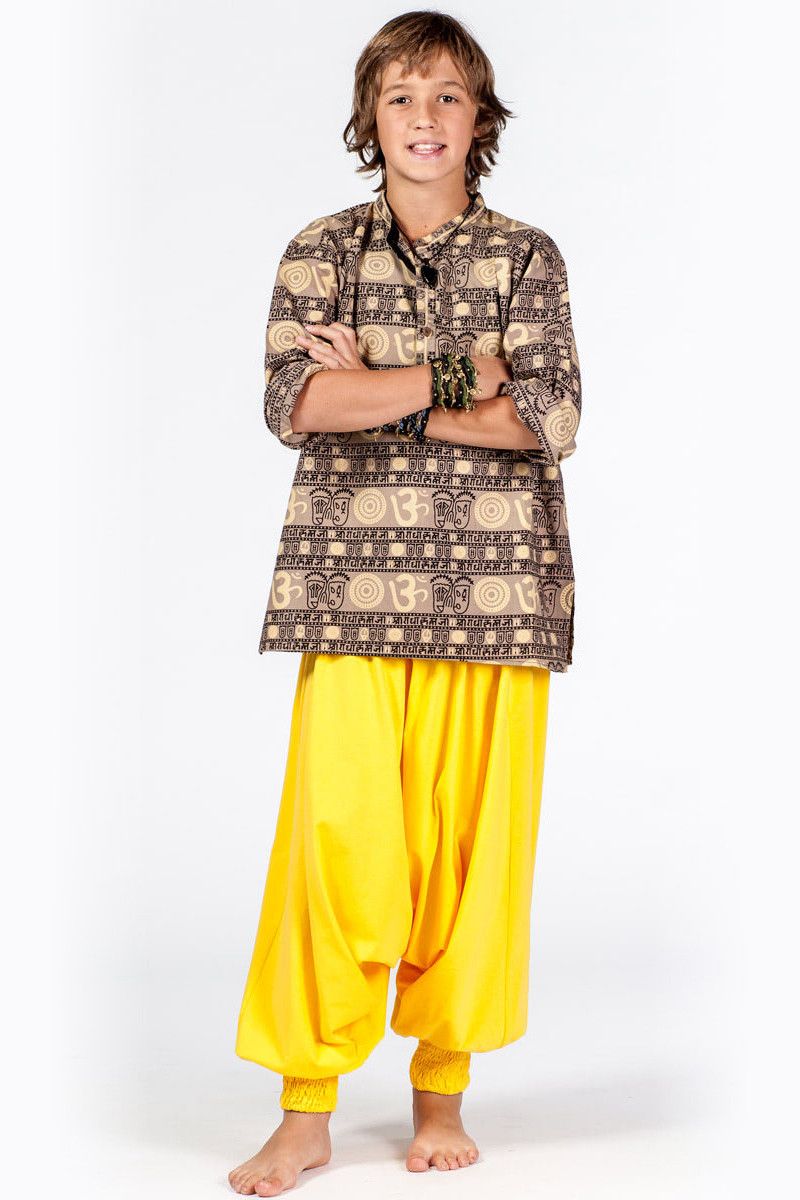 Жёлтые детские штаны Летнее настроение
