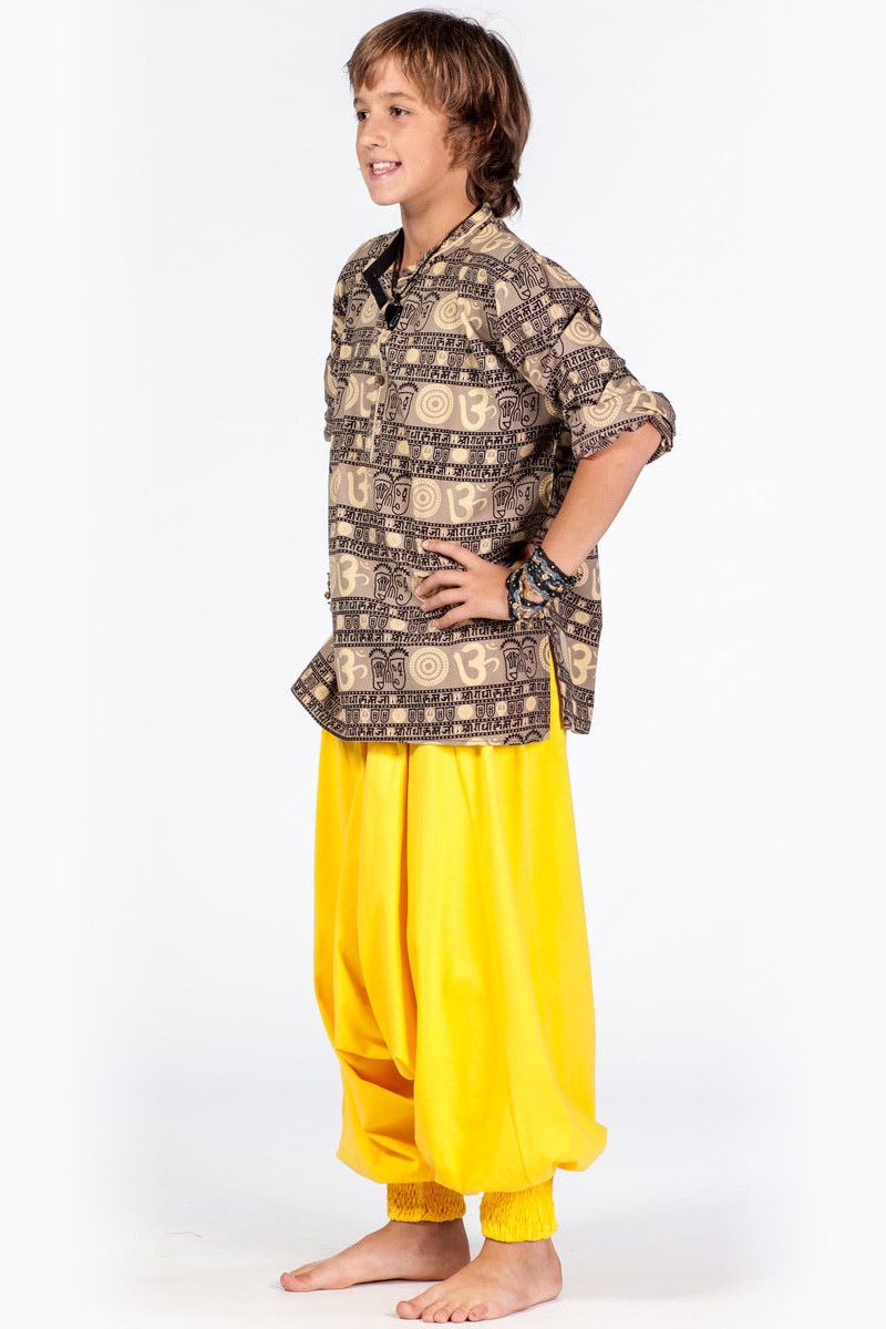 Жёлтые детские штаны Летнее настроение