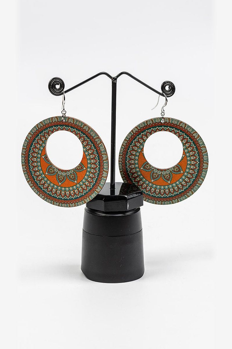 Бохо серьги с узором Ашлеша