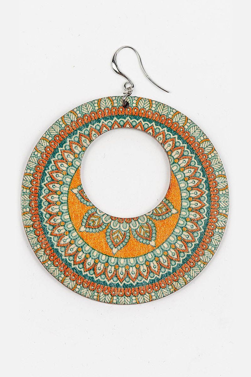 Бохо серьги с узором Ашлеша