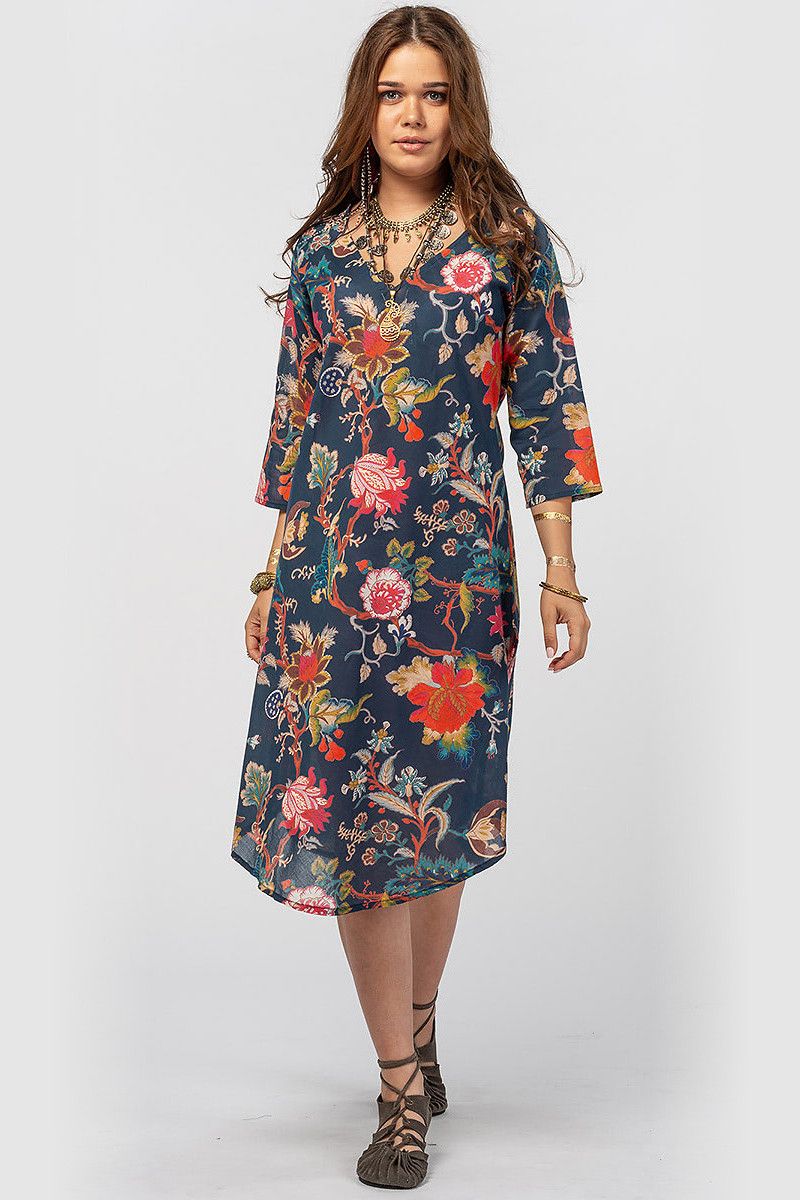 Платье с цветочным принтом Мебсута