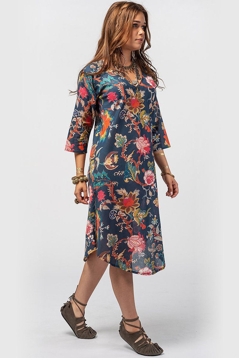 Платье с цветочным принтом Мебсута