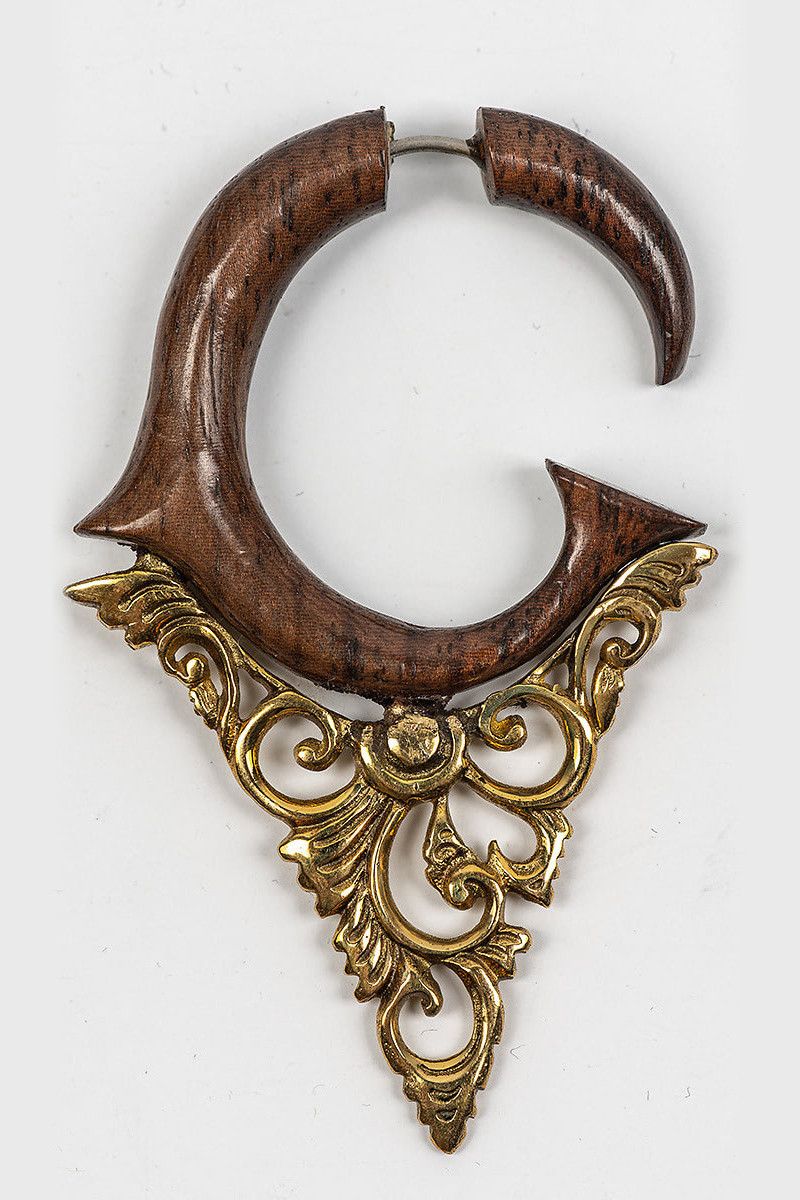 Деревянные серьги Лараваг