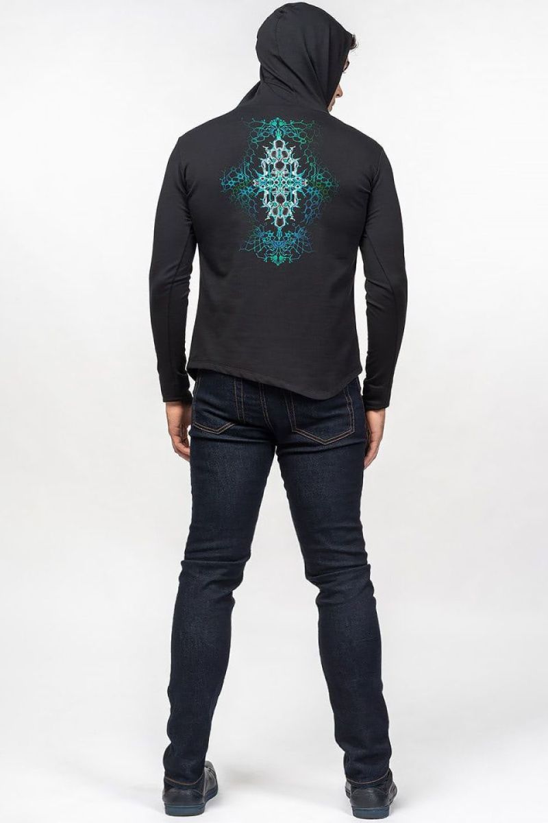 Авторская кофта с капюшоном «Robotic»