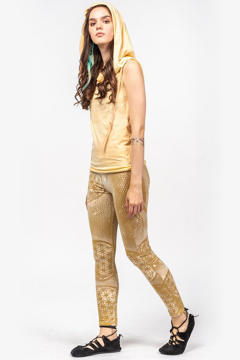 Леггинсы с принтом Цветок жизни