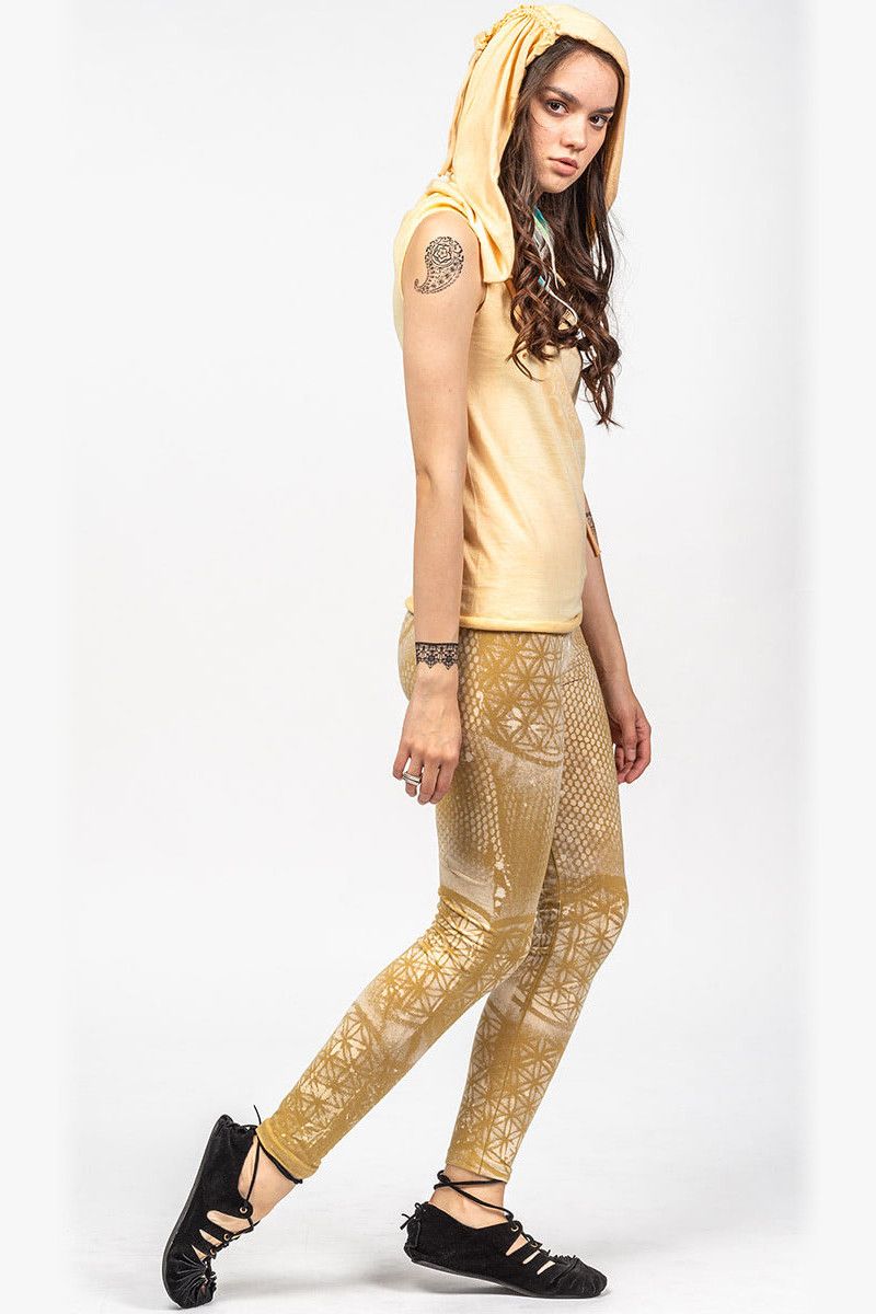 Леггинсы с принтом Цветок жизни