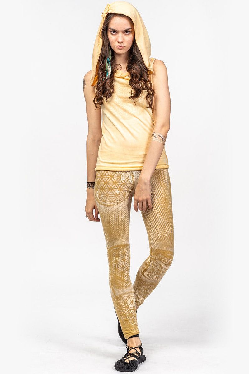 Леггинсы с принтом Цветок жизни