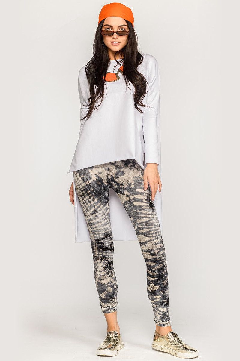 Лосины со змеиным принтом Годжи