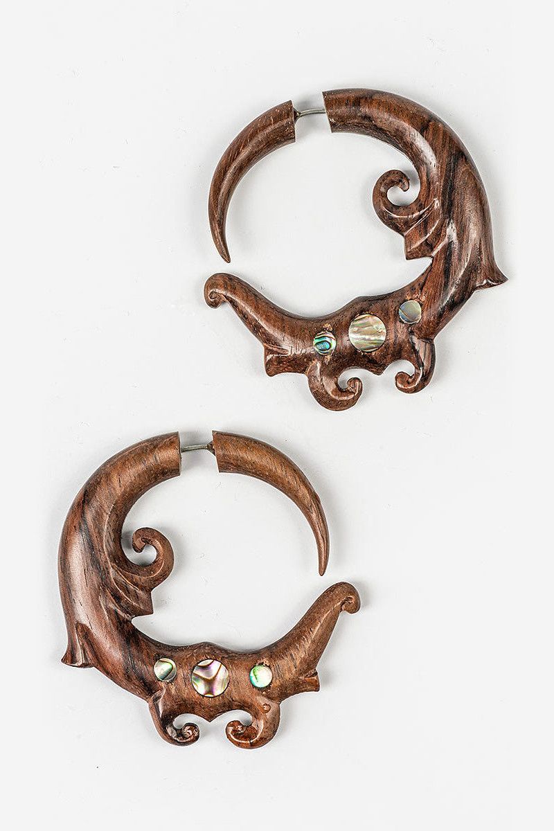 Серьги из дерева Лудхиана