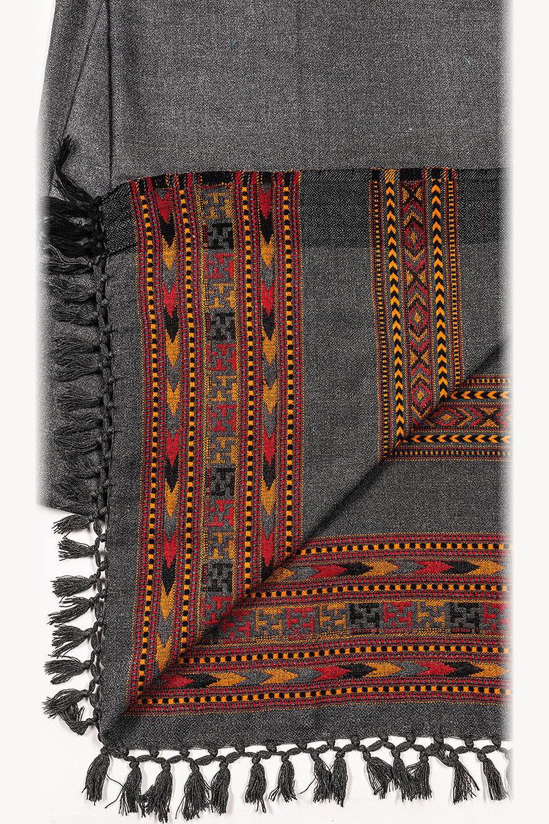 Теплый серый плед Панаджи