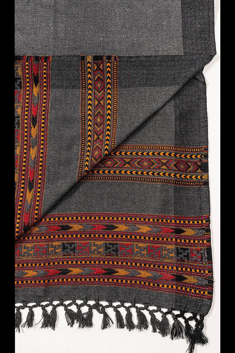 Теплый серый плед Панаджи