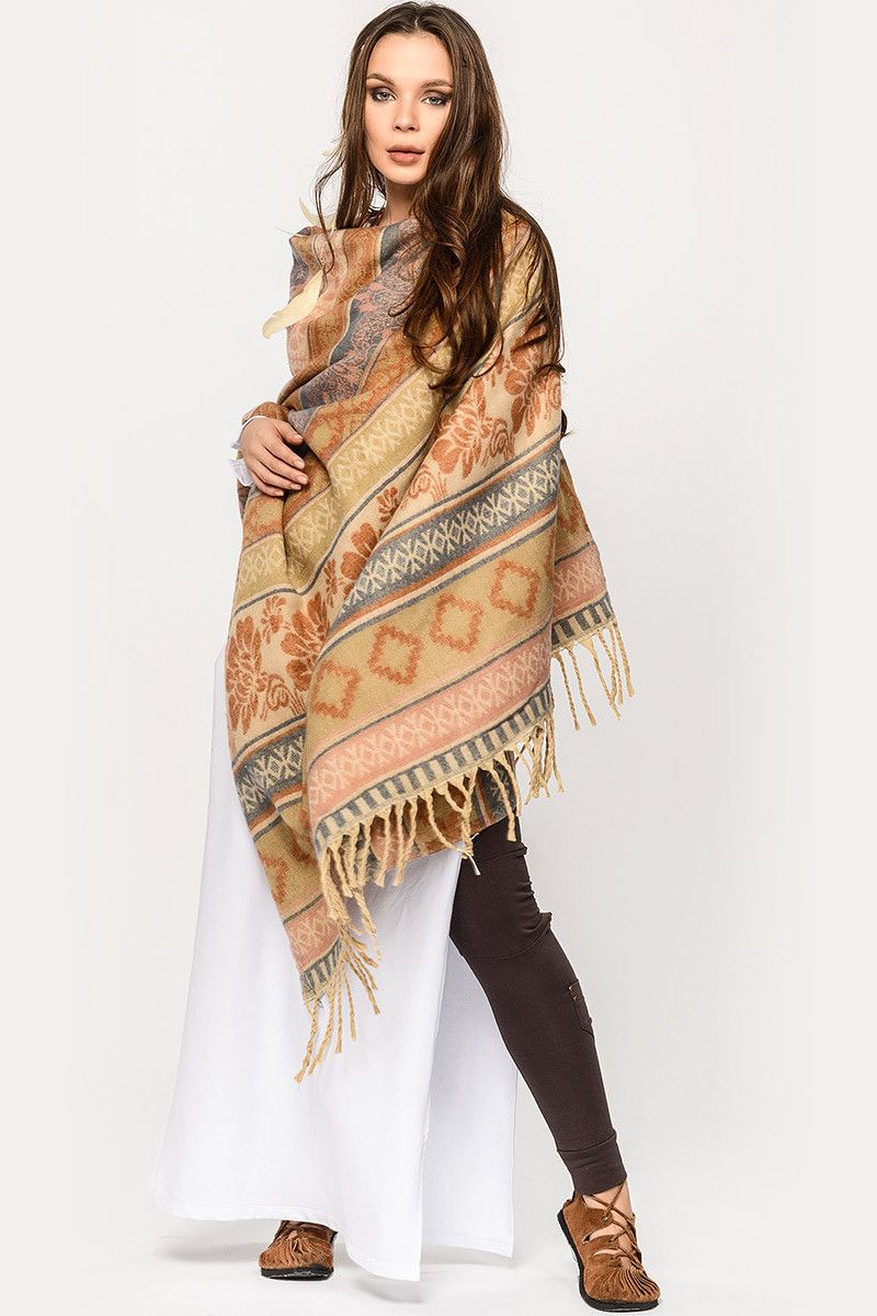 Плед этнический шерстяной Аддисон