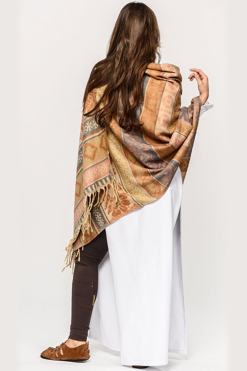 Плед этнический шерстяной Аддисон