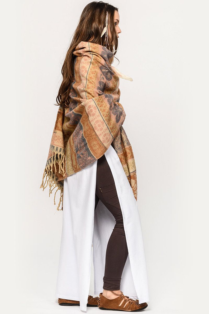 Плед этнический шерстяной Аддисон