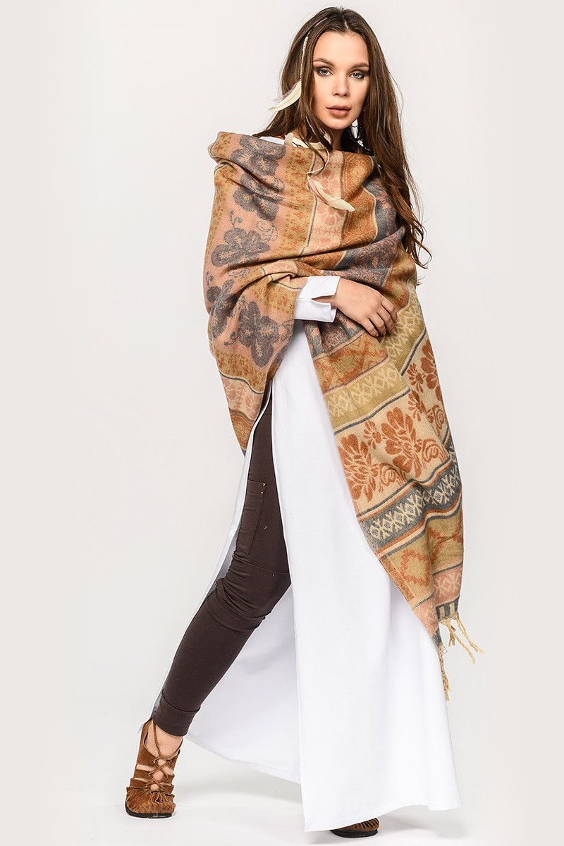 Плед этнический шерстяной Аддисон